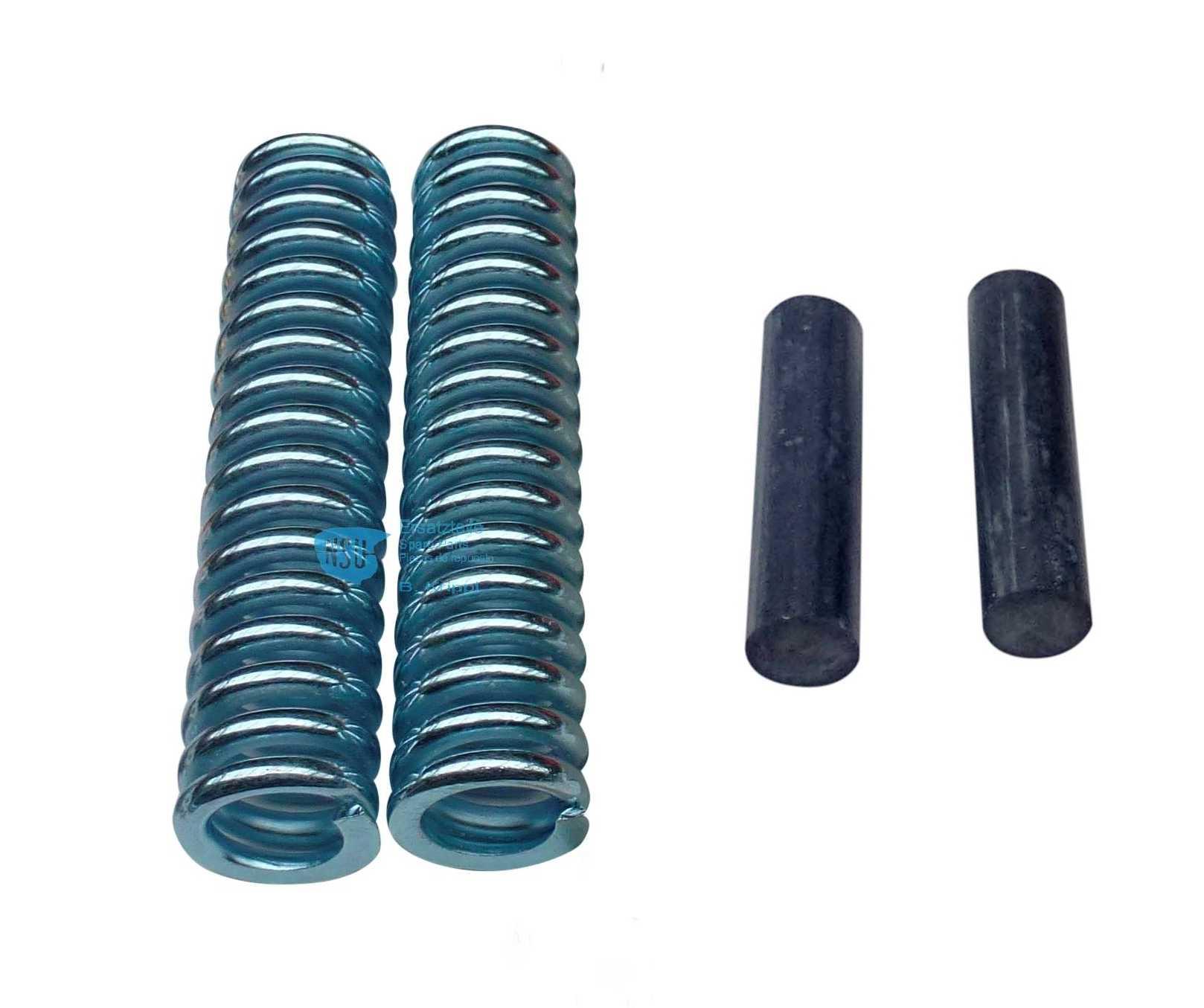 NSU Quickly Feder Set Vordergabel mit Gummistopfen Gabelfeder Quickly  N,S,L 